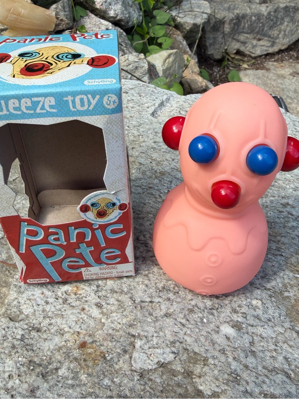 Panic Pete Pink Squeeze Toy by Schylling